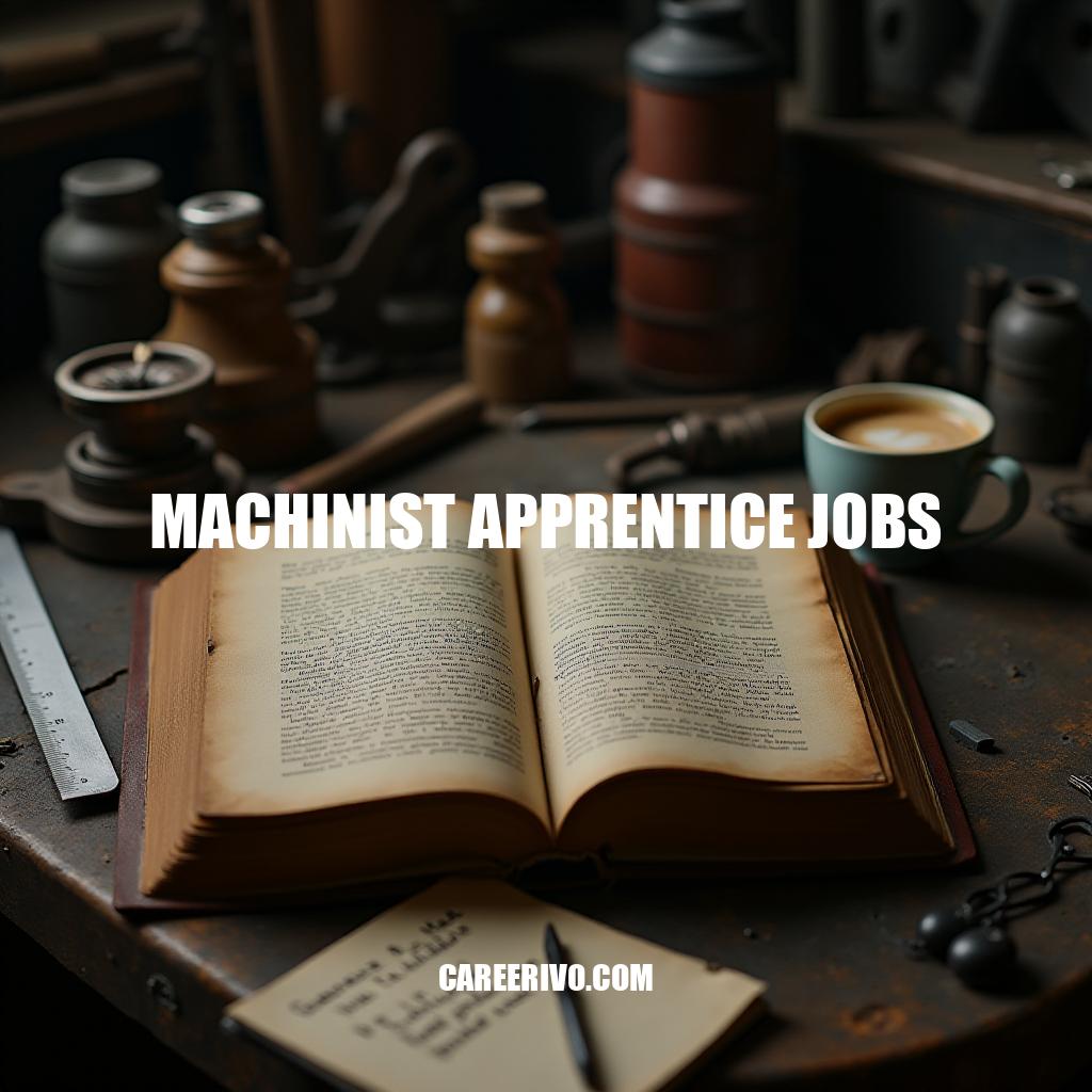 Machinist Apprentice Jobs: A Path to Success