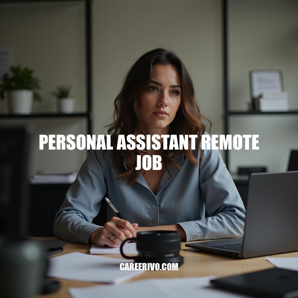 Personal Assistant Remote Job Opportunities and Requirements